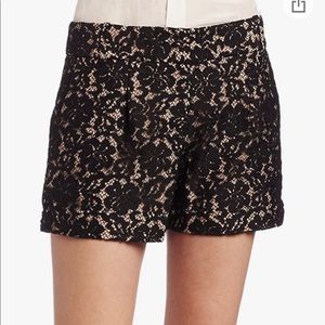 BCBGMaxAzria Pia Mid Rise Lace Shorts